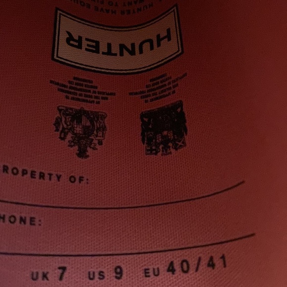 Hunter tall rain boots like new - Picture 6 of 8